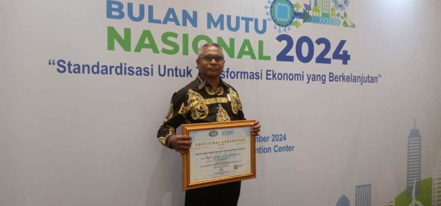 BSIP Papua Barat Terima Sertifikat LSPro dari BSN